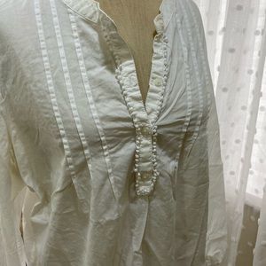 White cotton blouse